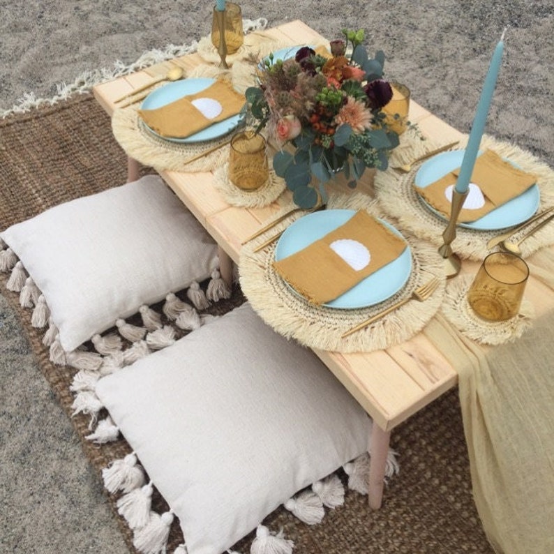 Natural Wood Table Camp Table Birthday Party Table Wooden Etsy