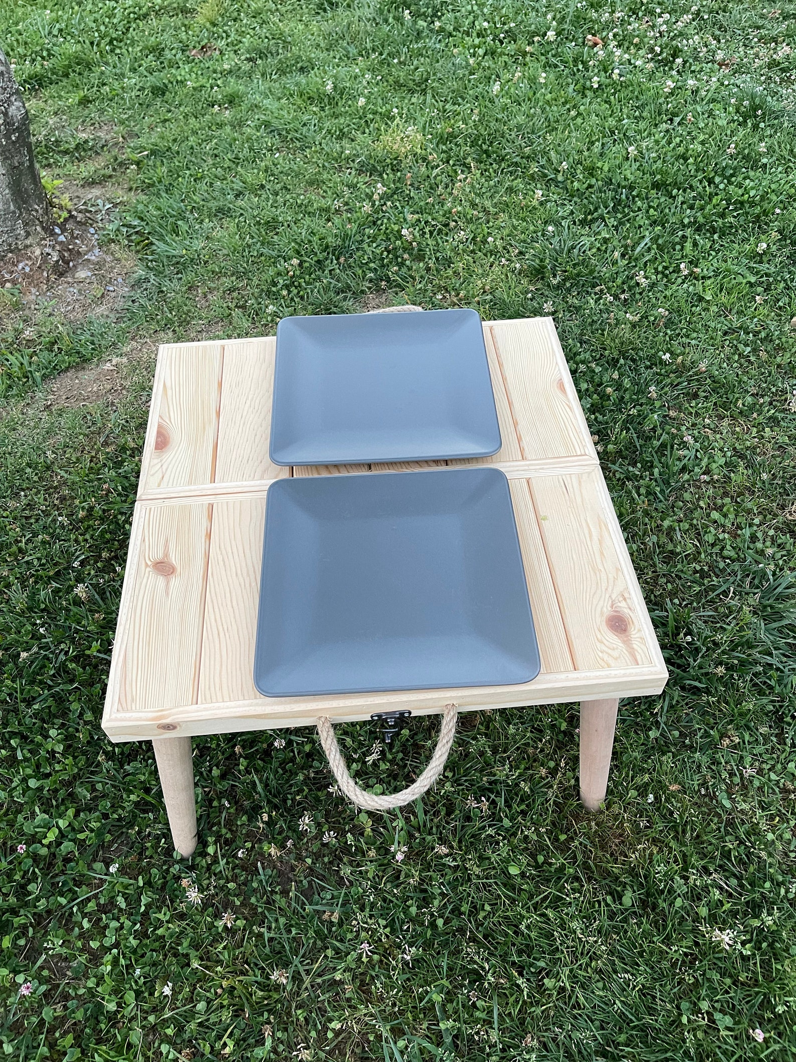 Natural Wood Table Camp Table Birthday Party Table Wooden Etsy