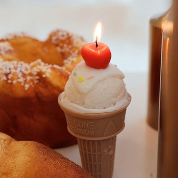 Ice Cream Candle Etsy
