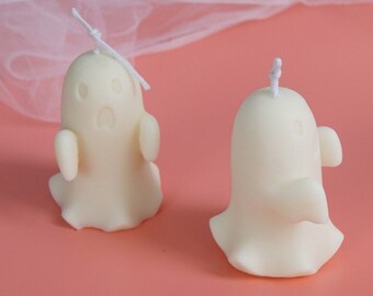 Ghost mold,Cute white cloth ghost mold,Candle Mold,Handmade Soap Mold,Difusser Plaster DIY,Food grade silicone mould