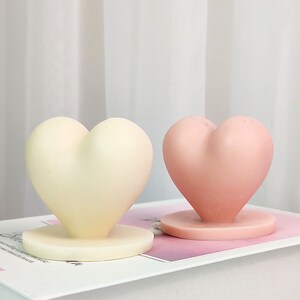 Moule à Bougie 3D Main Tenue Cœur En Silicone - Moule Saint Valentin Pour Bougies Parfumées, Savons & Résine
