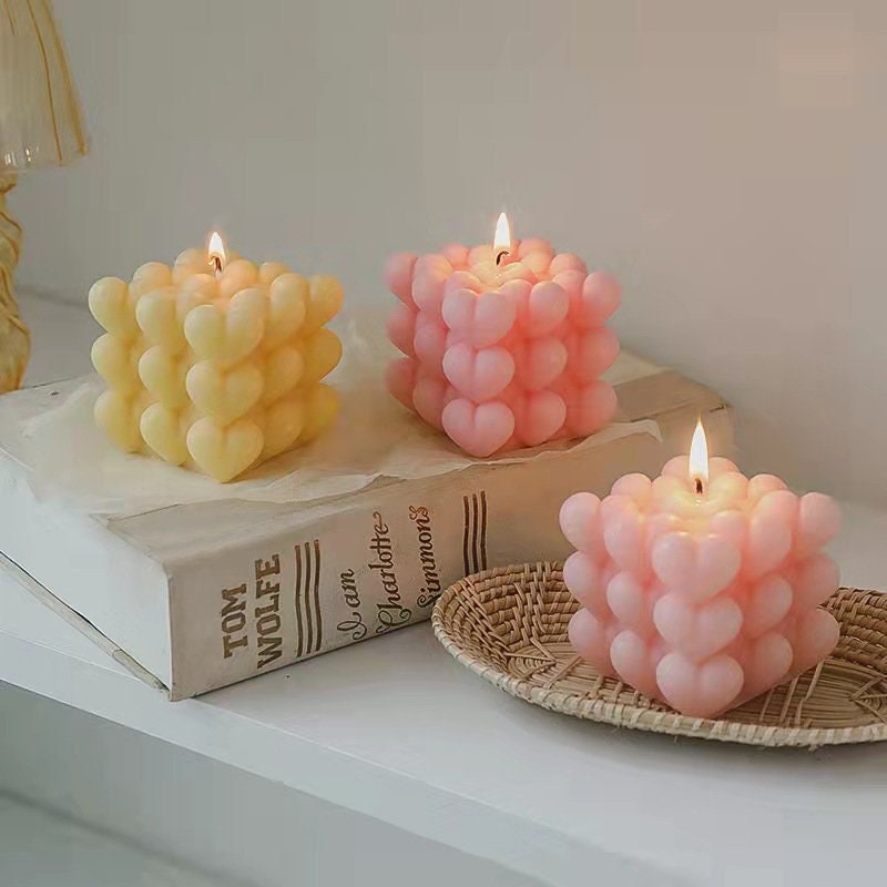 Bubble Candle Mould, 6 Cavity, Silicone Candle Mould, Sphere Rubik's Cube,  Candle Moulds for Wax, DIY Candle Mould, Candle Craft Moulds 