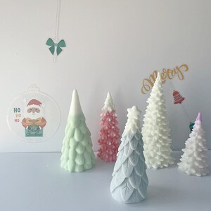 Christmas Tree Candle Molds - 2 Size Douglas Fir Silicone Mold For Soap & Candles