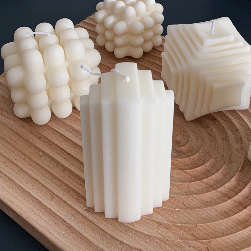 Nouvelle collection de moules à bougies coréennes de style, moule à bougies,  moule à savon fait à la main, plâtre Difusser DIY, moule en silicone de  qualité alimentaire -  France
