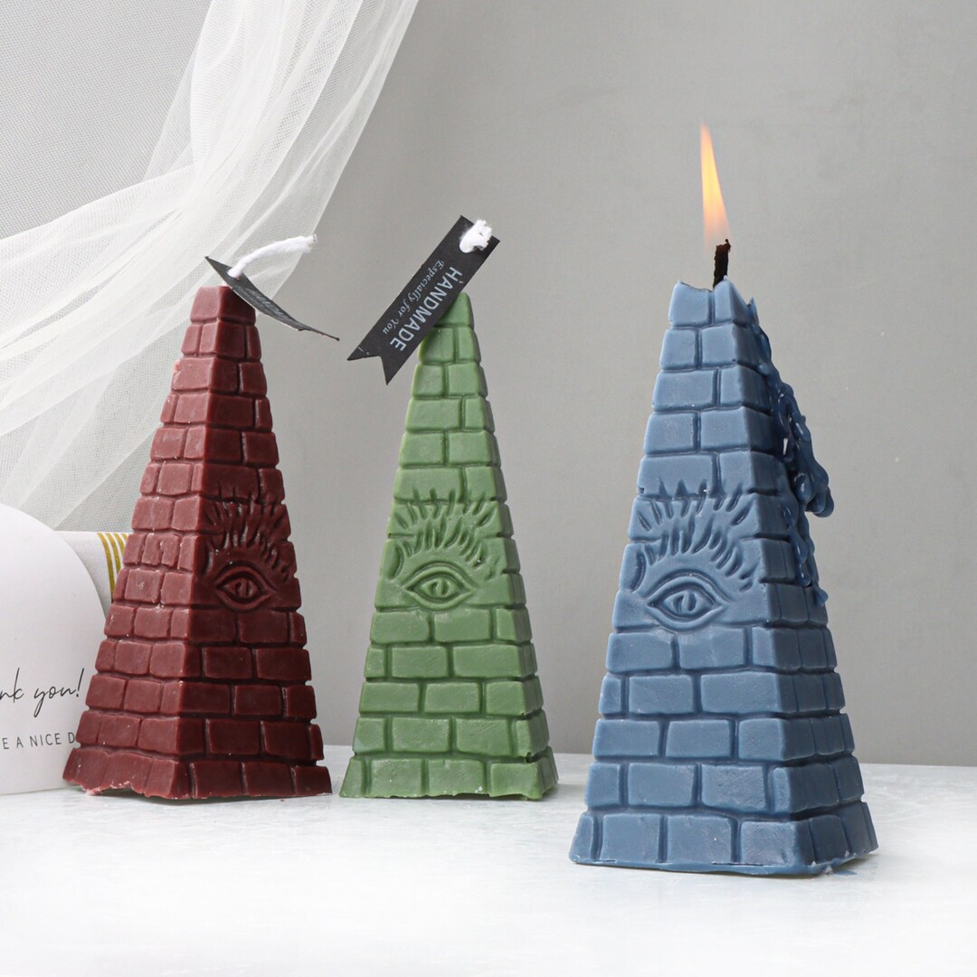 Triangular Brick Wall Candle Mold Pyramid Candle Mold Square Etsy