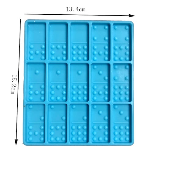maguja Double 12 Resin Epoxy Domino Mold,91 Cavities Domino Epoxy Silicone Resin Molds for All Age,Domino Molds for Resin Casting for DIY Dominoes Set