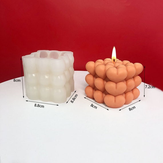 Silicone Soap Mold Panda Heart Shape Handmade Soap DIY Craft