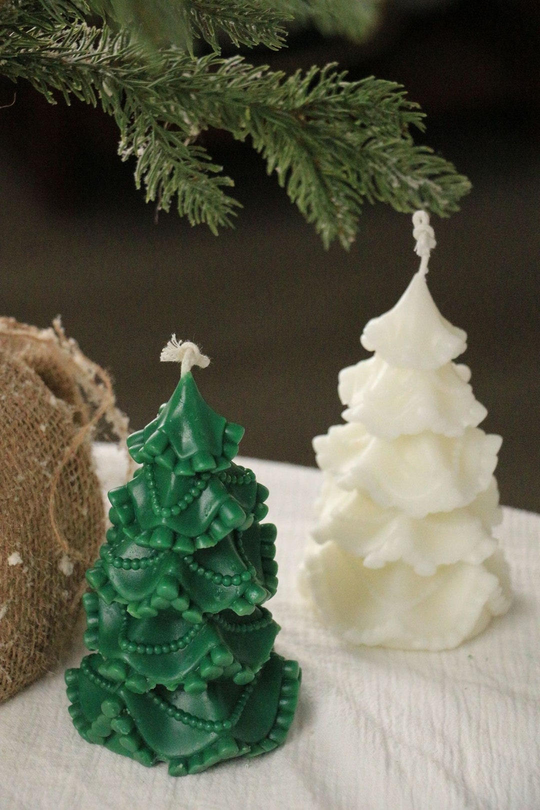 Decorative Christmas Tree Candle Mold, Christmas Tree Mold, Christmas Candle Mold, Handmade Soap