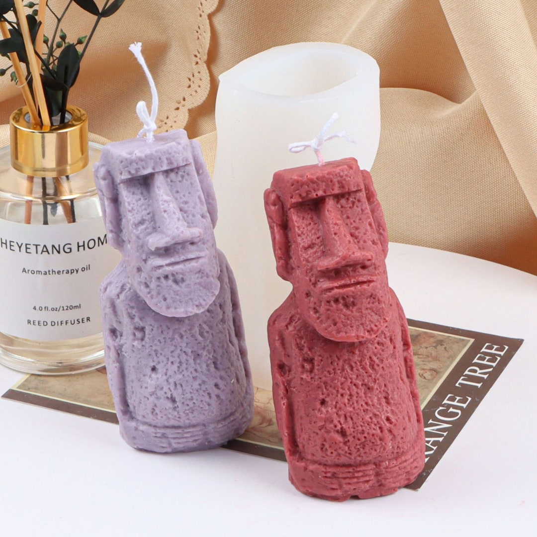 Easter Island Moai Mold, Stone Statue Mold, Candle Mold, Handmade Soap