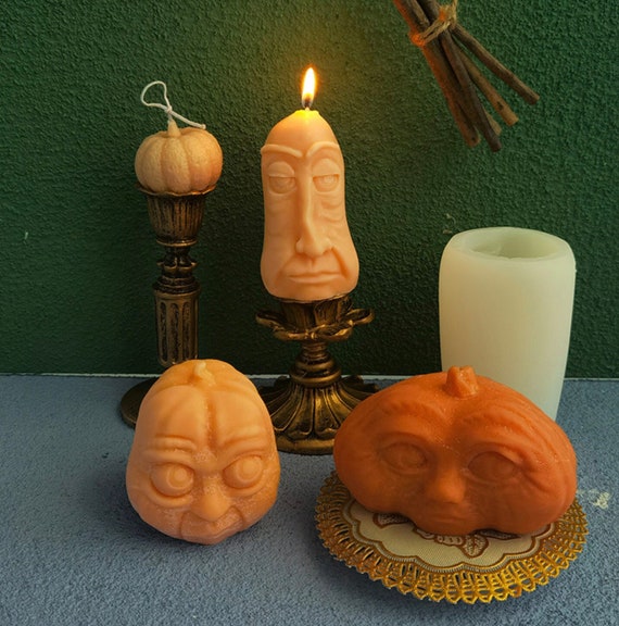 Halloween Candle Silicone Mold-halloween Pumpkin Candle Mold-human