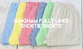 Gingham Shortie Shorts – Fully Lined, many sizes and colors! 12M-6