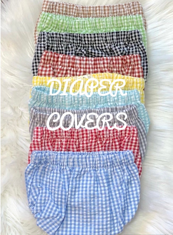 Gingham FULLY LINED Diaper Covers 0/3 3/6 6/9 9/12 12/18 Etsy