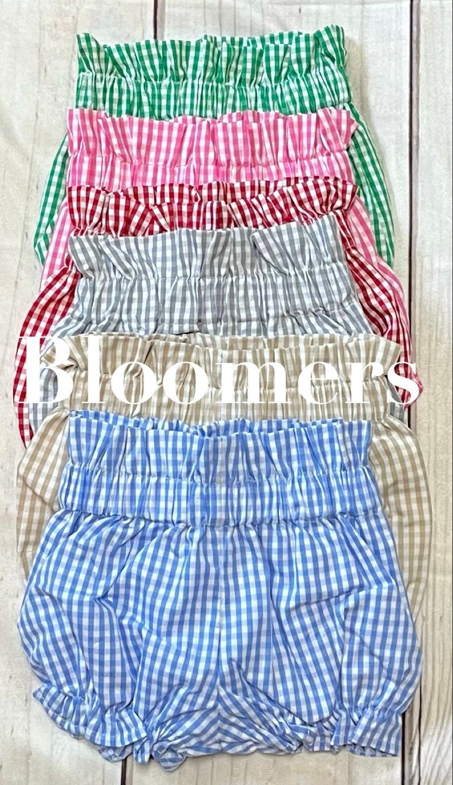 GIRL GINGHAM Fully Lined BLOOMERS 6/9m up to 4t!  End of Summer Sale going on now!
