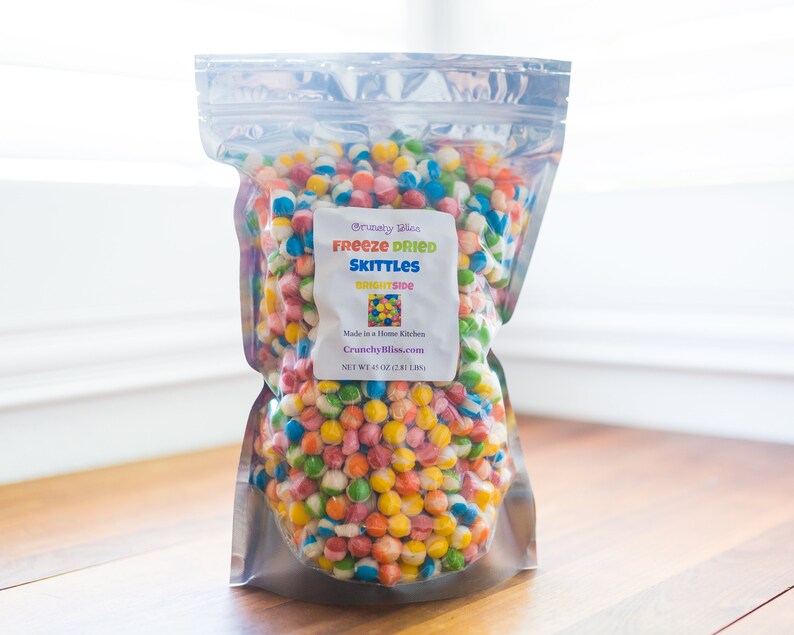 Freeze Dried Skittles GIANT BULK Almost 3 Lbs Etsy