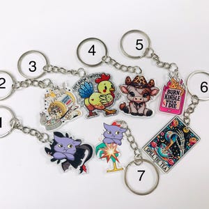 Cute Acrylic Keychain, Key Chain