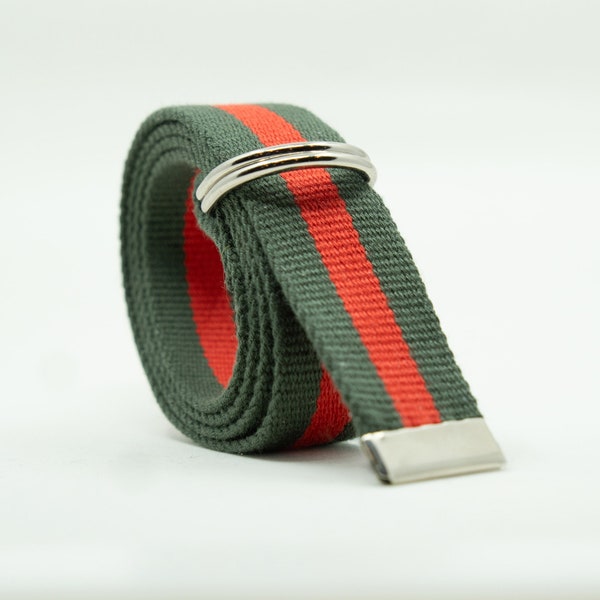 Webbing Canvas Belt with D Ring Buckle for Men Women and Children, Big and Tall, Plus Size, Adjustable, Golf Sports Belt