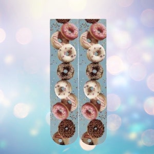 3D Printed Donut Socks: Novelty Dessert Crew Socks