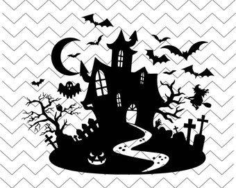 Download Haunted House Svg Etsy