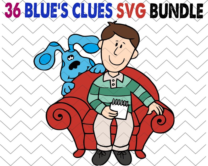 Download 36 Pcs Blue's Clues SVG Bundle Blues Clues SVG Dog Blue | Etsy