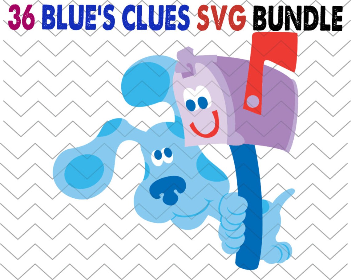 36 Pcs Blue's Clues SVG Bundle Blues Clues SVG Dog Blue | Etsy