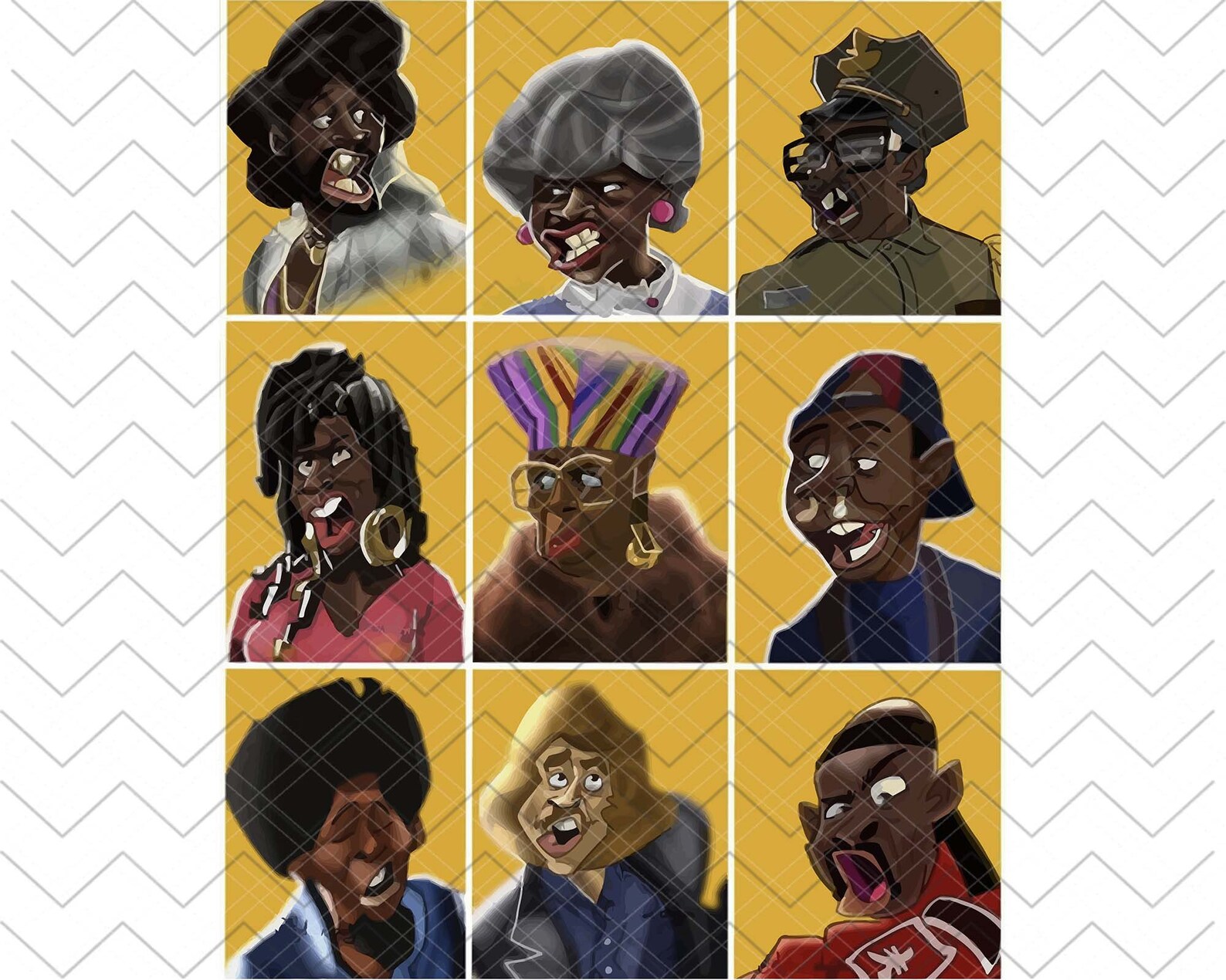 Martin Lawrence Show Martin Tv Show Martin Art Martin Tv Etsy