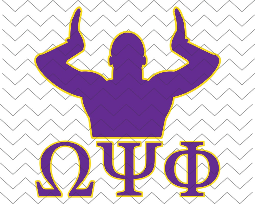 Omega Psi Phi Shield SVG