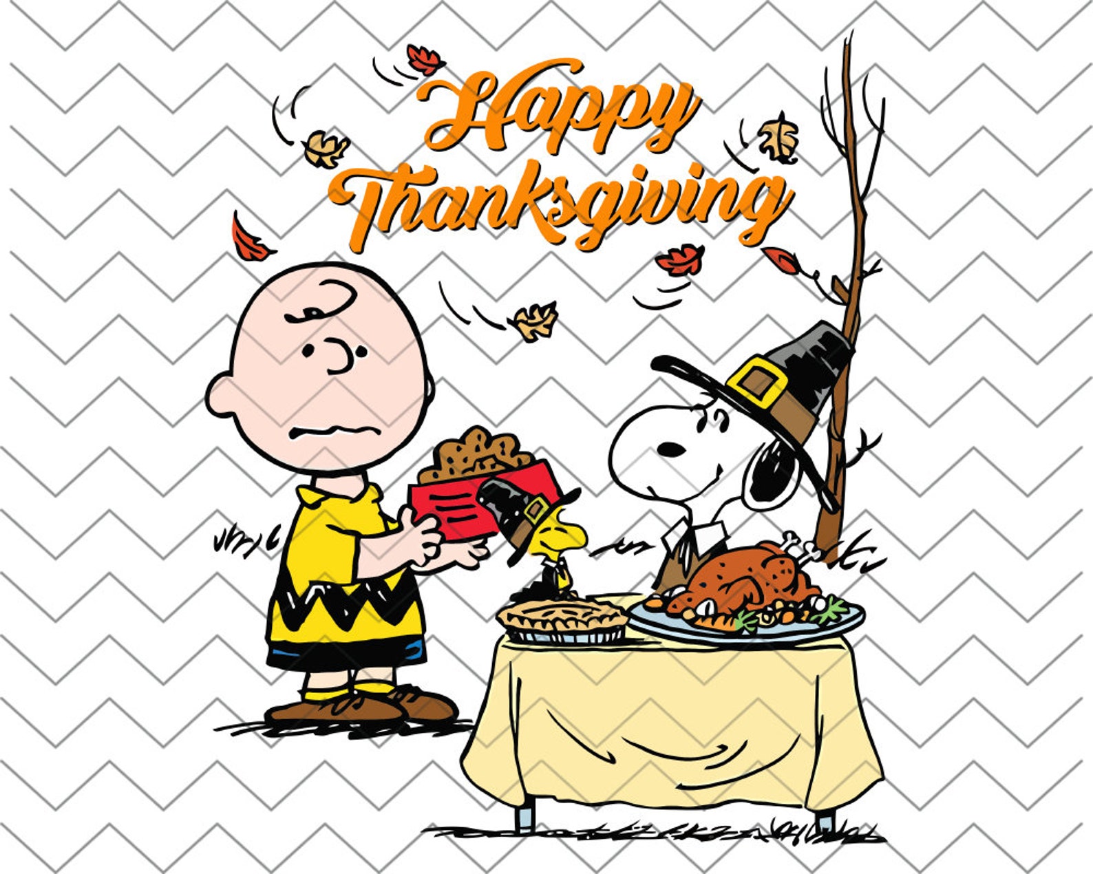 Happy Thanksgiving Peanuts party SVG Happy Thanksgiving SVG | Etsy