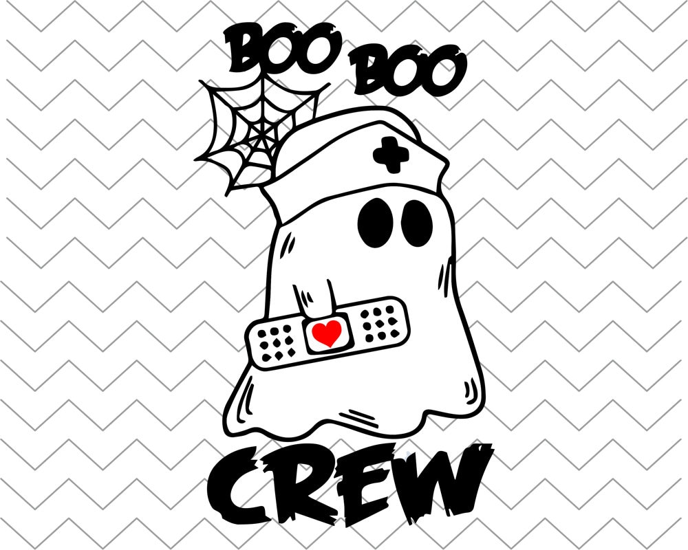 Boo boo crew svg Funny Ghost Digital File SVG DXF EPS Png | Etsy