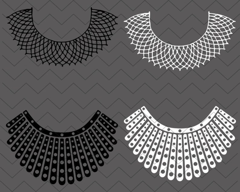 Download Notorious RBG Collar SVG Dissent Collar Bundle Svg Dissent ...