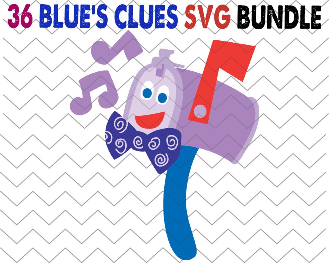 Download 36 Pcs Blue's Clues SVG Bundle Blues Clues SVG Dog Blue | Etsy