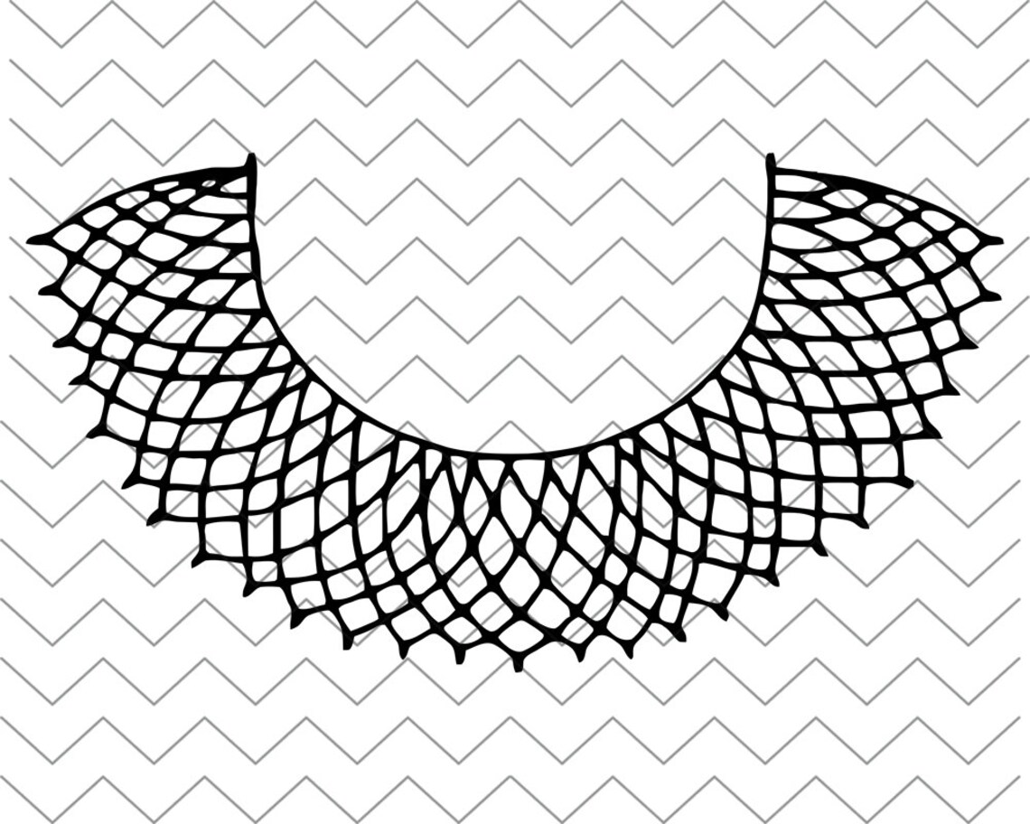 Download Notorious RBG Collar SVG Dissent Collar Bundle Svg Dissent ...