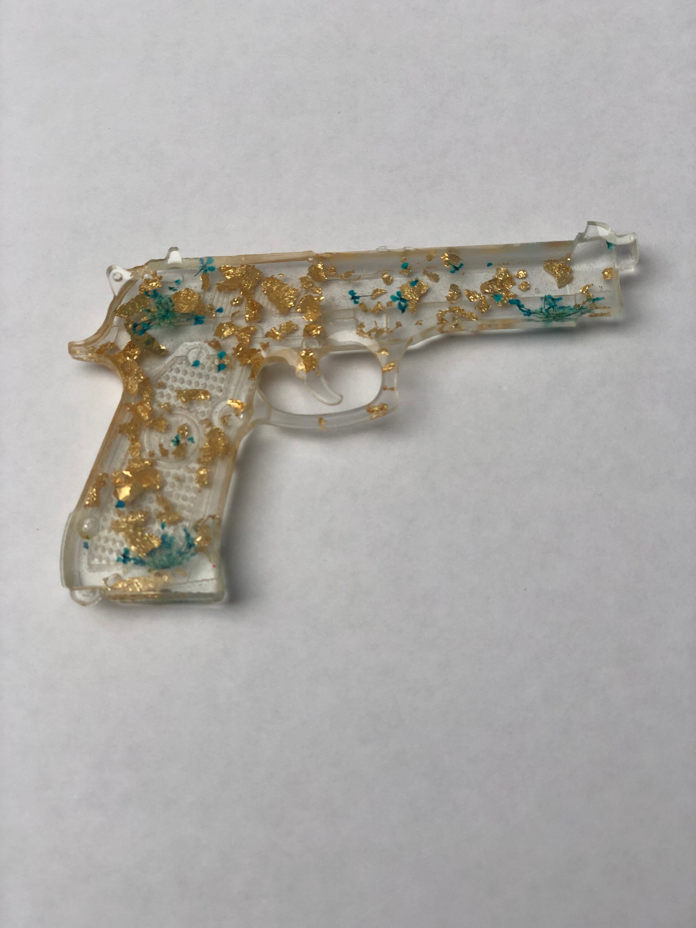 Handmade Epoxy Resin Gun Keychain Available Etsy