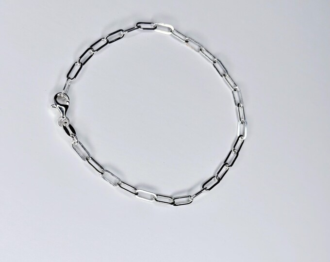 Paperclip Bracelet Sterling Silver