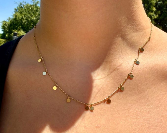 Golden Confetti Necklace