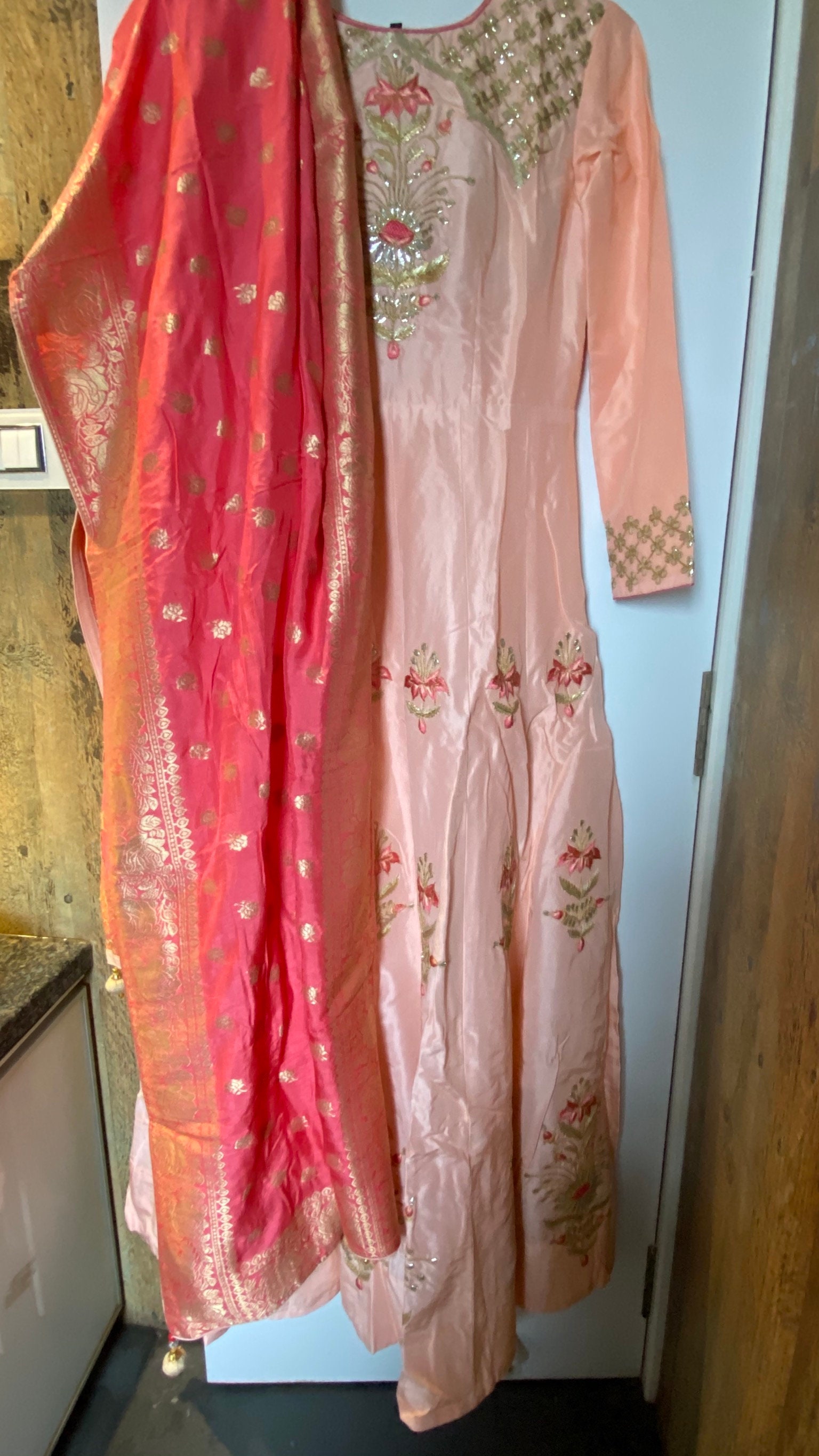 Designer party wear embroidery work gown with designer long  etsy