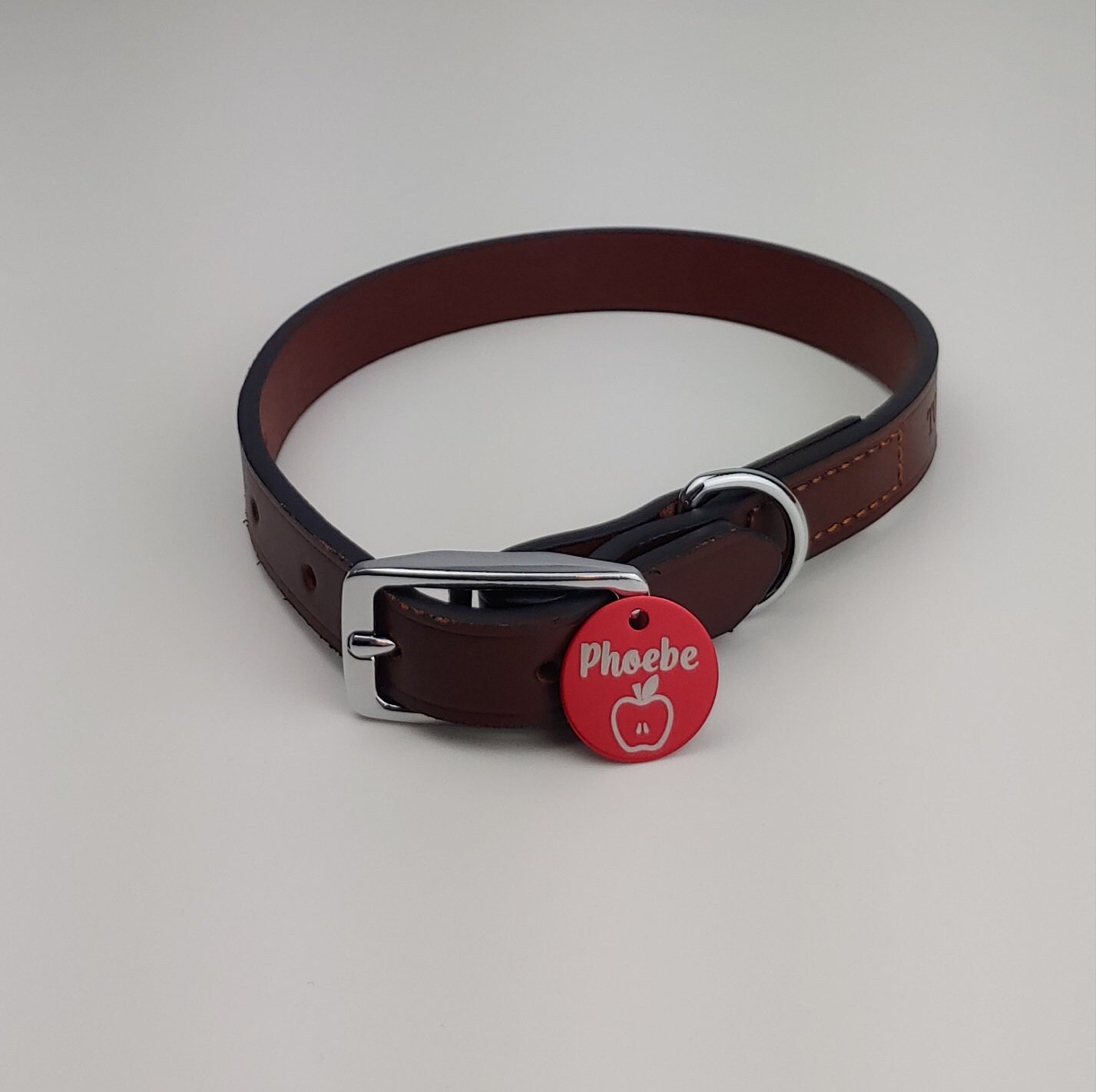 Apple Dog Tag Double Sided Pet Tag / Dog Tag / Cat Tag / Etsy