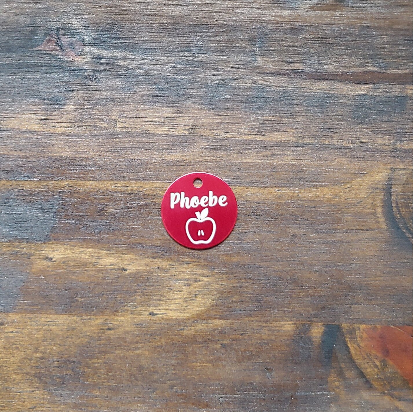 Apple Dog Tag Double Sided Pet Tag / Dog Tag / Cat Tag / Etsy