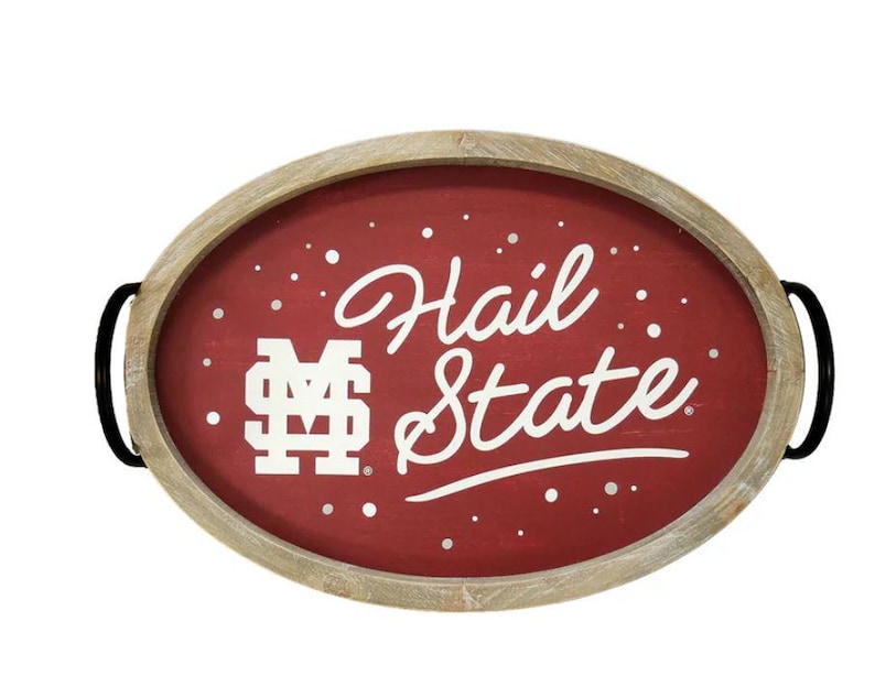 Mississippi State Wooden Serving Tray
