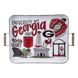 University of Georgia Enamel Tray