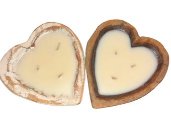 Heart Bread Bowl Candles