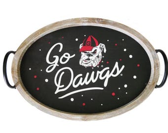 University of Georgia Wooden Tray
