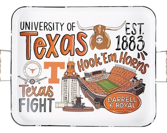 University of Texas Enamel Tray