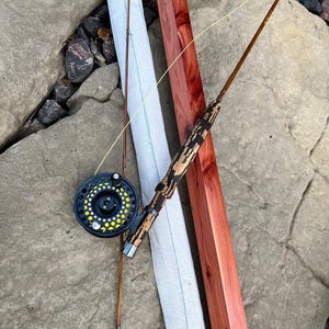 Fly Rod Handcrafted Bamboo - 7‘, 2 Piece, 2 Tips, 4 Weight with Cedar Wood Case