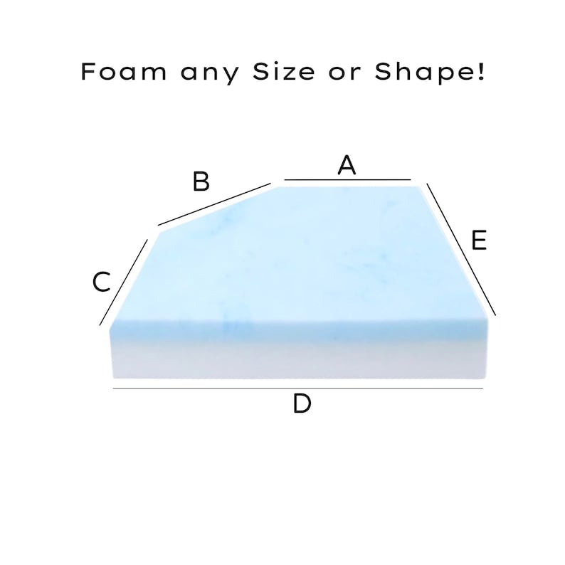 Custom Foam Cushions Any Size RV Camper Foam Insert Etsy