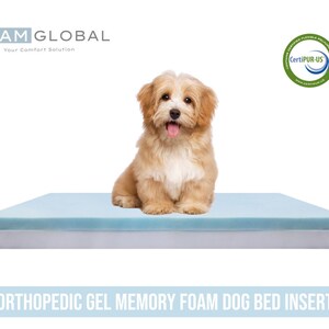 memory foam dog bed insert