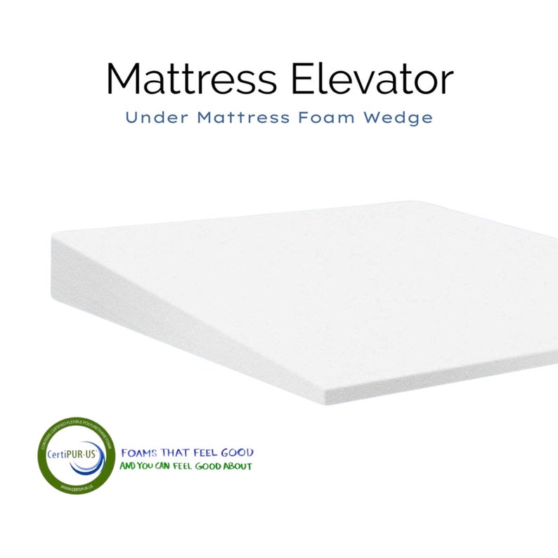 7-Inch Mattress elevator Bed Wedge Mattress Topper Incline, Foam Wedge, Bed Wedge for Gerd, Acid Reflux, Sleep Apnea, image 1