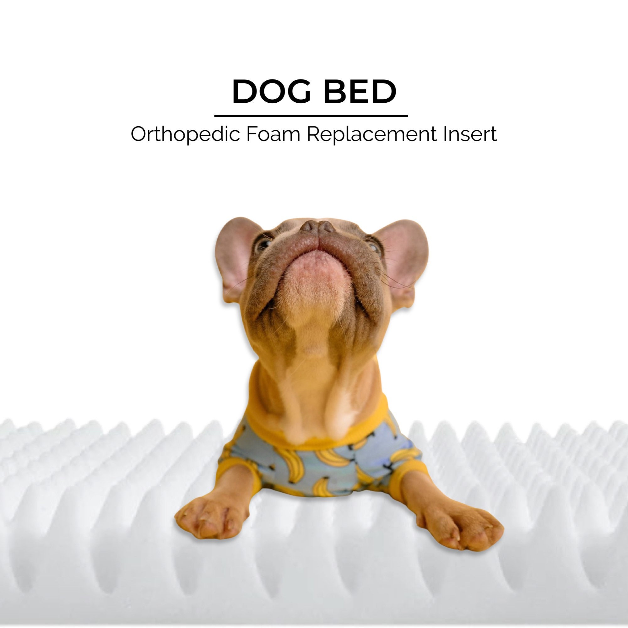 Dog Bed Orthopedic Foam Replacement Insert Etsy