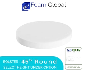 45” Diameter Seat Cushion, Foam Padding, Upholstery Foam for Dining Chairs, Wheelchair Cushion, Seat Foam