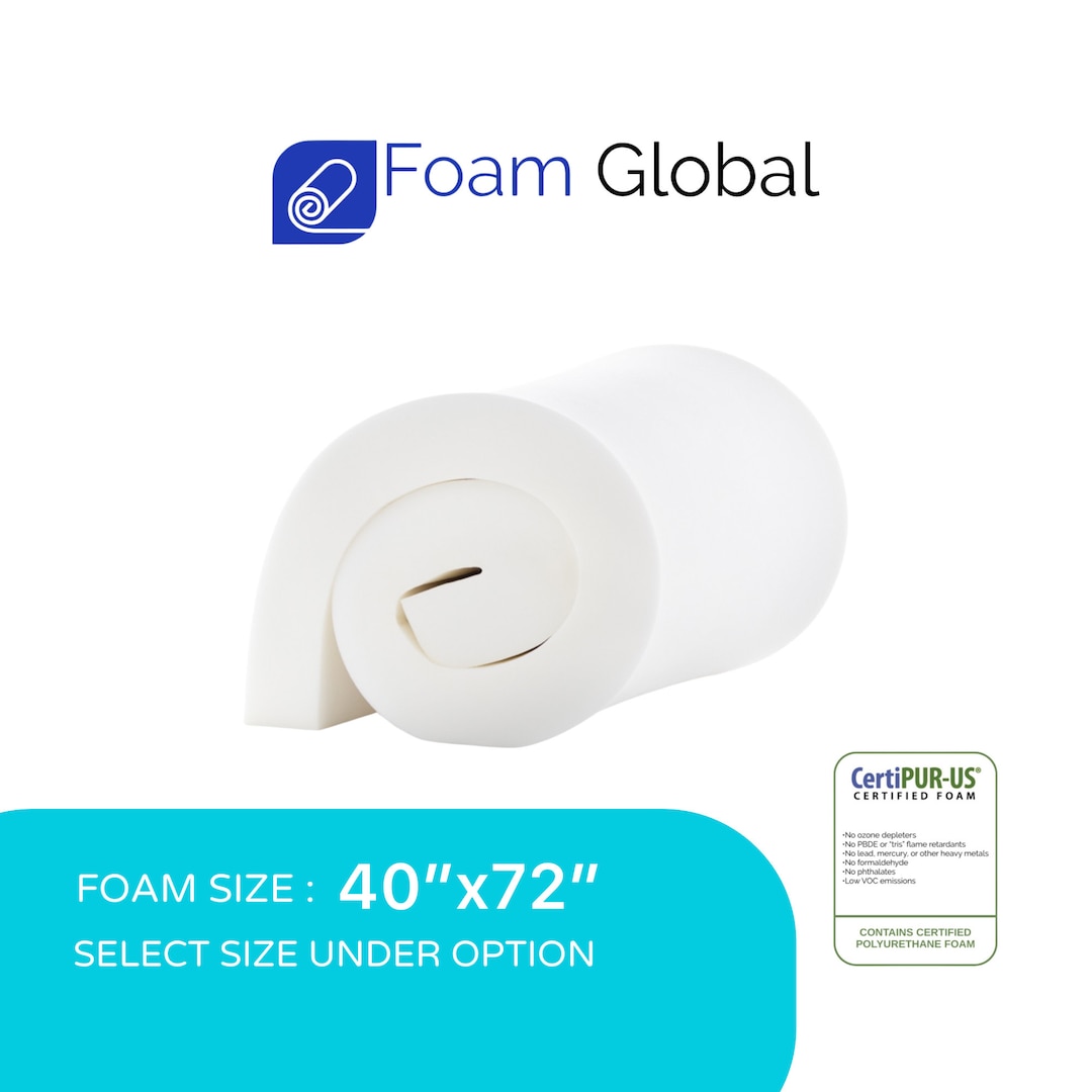 40x72 Upholstery Foam High Density Foam, Cushion Replacement, Foam