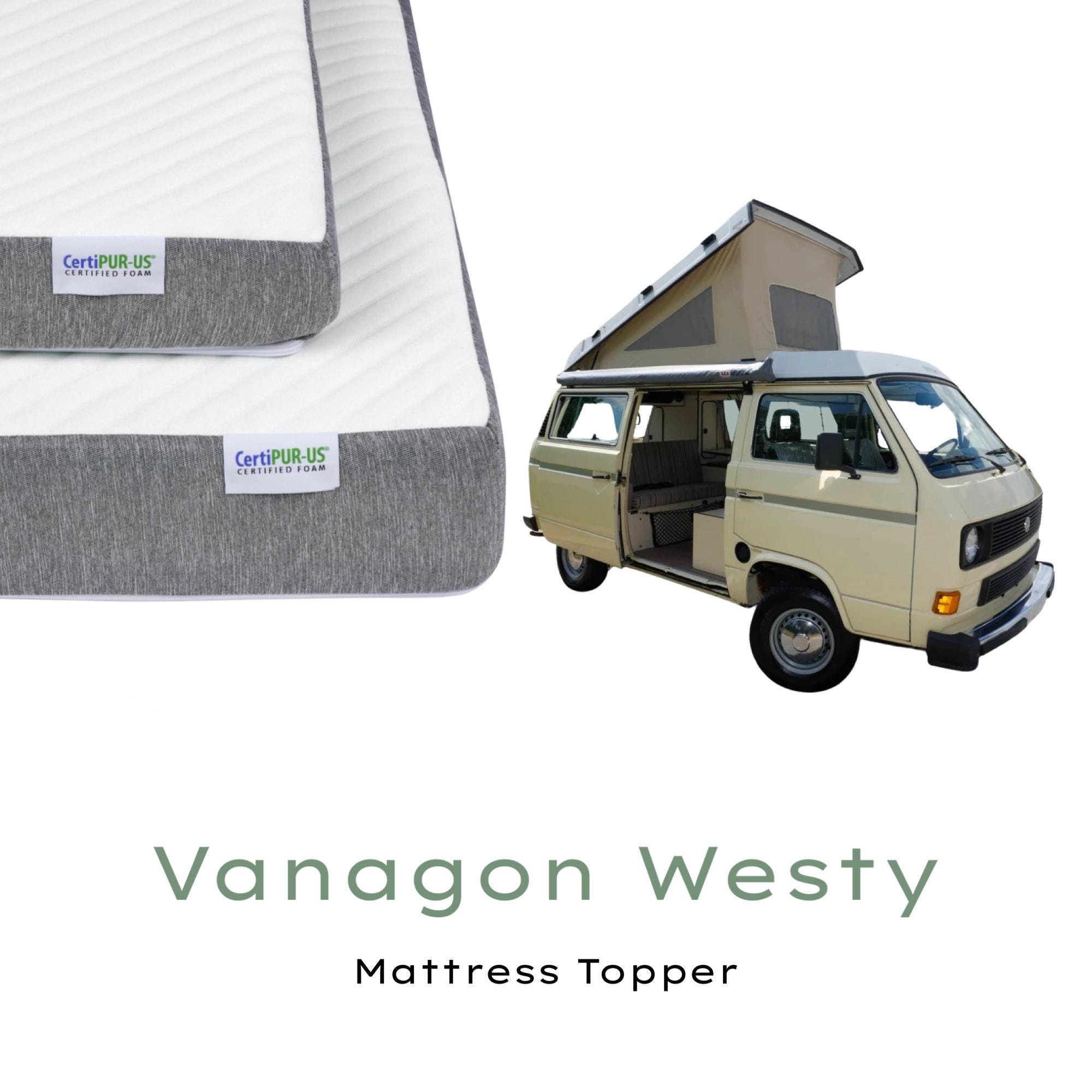 Vanagon Westy Foam Mattress Topper, Foam RV, Camper, VW Vanagon